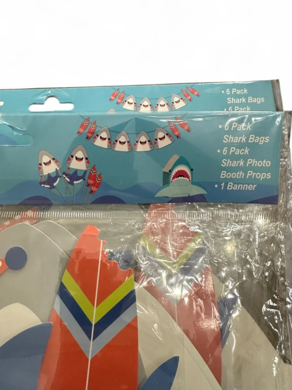 Shark Party Decoration Set (Lot of 2) NWT
